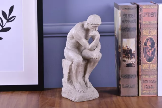 statuette figurine le penseur Auguste Rodin   hauteur 27 cm en pierre de sable 3