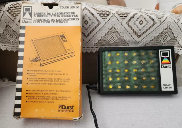 Lámpara de cuarto oscuro Durst color LED 50 con diodos de luz, rara 2