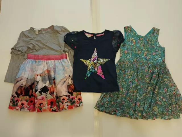 Monsoon Girls Clothes Bundle 2x Dress 1x Top Age 3 Years Good Condition