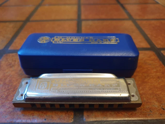 Harmonica HOHNER Blues Harp en boîte bleue - d'occasion