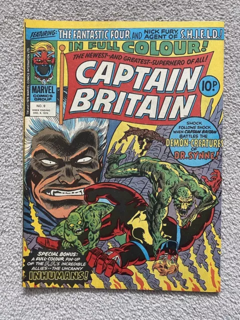Captain Britain #9 (1976)! HIGH GRADE! 2nd Appearance of Betsy Braddock! MCU NM