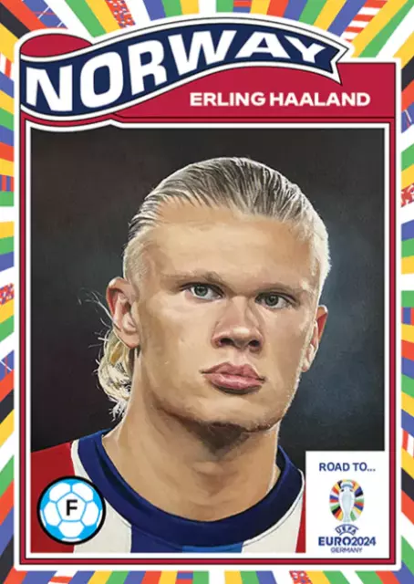 2024 Topps Road to UEFA EURO Living Set - Erling Haaland - Norway #3