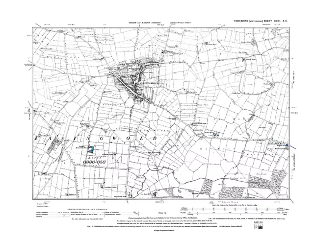 Old Map of Easingwold, Yorkshire -1894 - Repro 121 SE