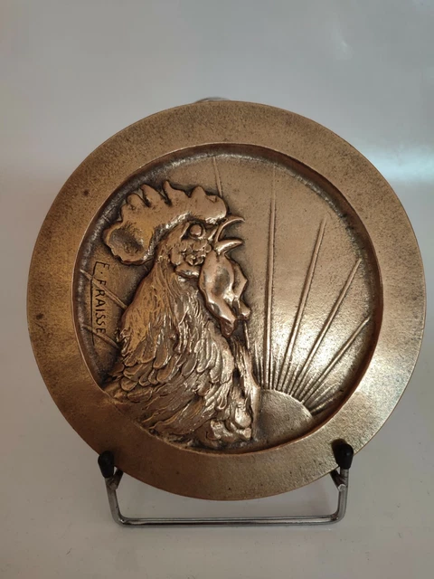 Édouard Fraisse Art Déco Bronze Medal Femme Avec Lyre Circa.1930 – Patrick Boyd-Carpenter