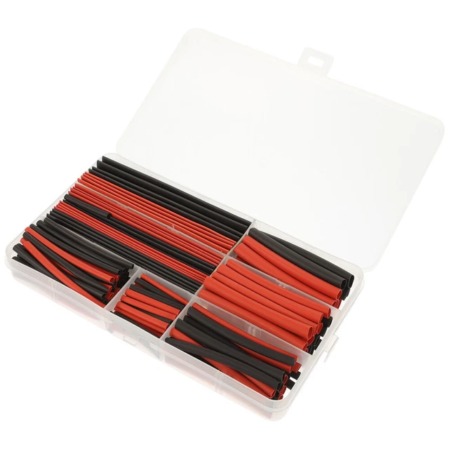 Set di 560 tubi termoretraibili, materiale EVA in 5 colori e 12 misure