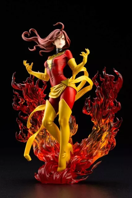 Marvel Comics ~ DARK PHOENIX JEAN GREY BISHOUJO STATUE ~ X-Men Kotobukiya Koto