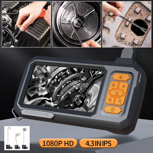 4.3" HD 1080P Industrial Endoscope Inspection Sewer Camera Digital Borescope Cam