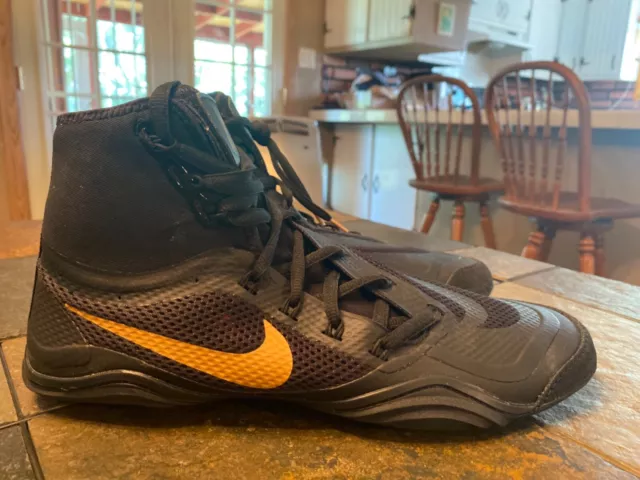 NIKE HYPERSWEEP WRESTLING shoes size 12 black gold Kolats Rulons lot 100.00 PicClick