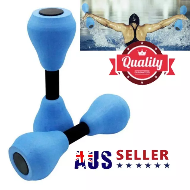 Aquatic Barbell Fitness Swimming Pool Water Weight Workout Aerobics Dumbbell w