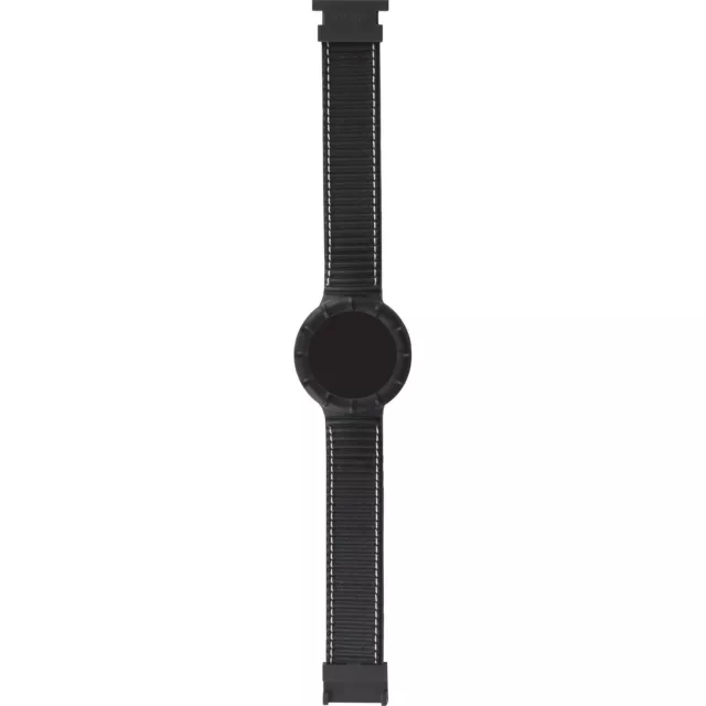 Cinturino di Ricambio HIP HOP LEATHER HBU0211 42mm Silicone Pelle Nero XL