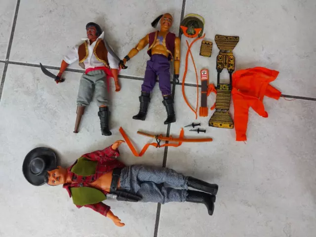 3 Action Figuren 70 er Jahre