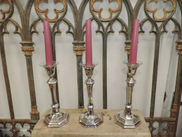 Bellissimi candelabri argento sterling tedesco 925 x3 Gebrüder Kühn