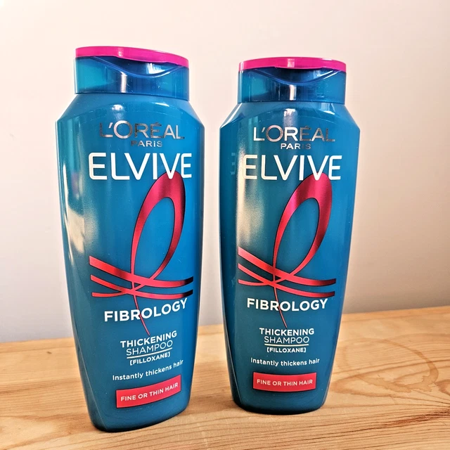 L'Oréal Elvital Fibralogy Shampoo - 2x250ml Für Feines & Dünnes Haar
