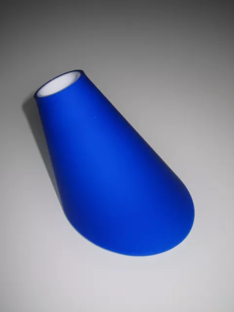 Ersatzglas Lampenschirm Lampenglas Leuchtenglas Tulpe Opalglas blau matt  G9 neu