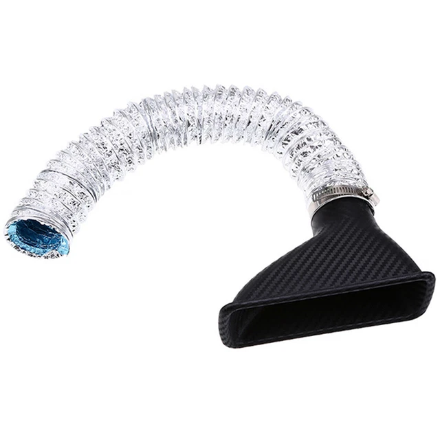 RACING CAR AIR Funnel Front Bumper Turbo Intake Pipe Kit Carbon Fiber