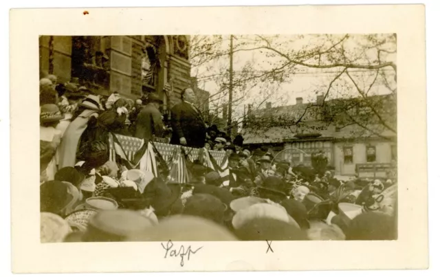 Buffalo NY - PRESIDENT WILLIAM HOWARD TAFT GIVING SPEECH - RPPC Postcard