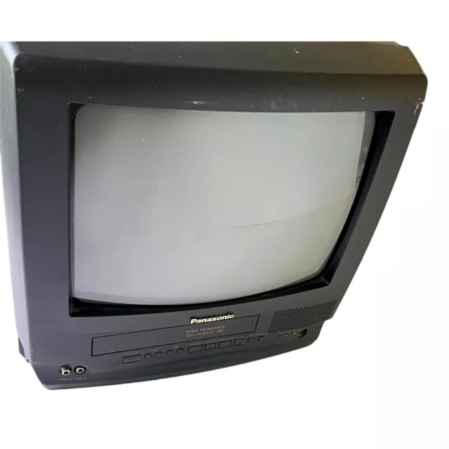 Panasonic VHS TV 13 in CRT FM Radio Combo Tested Model PV-M1349-K