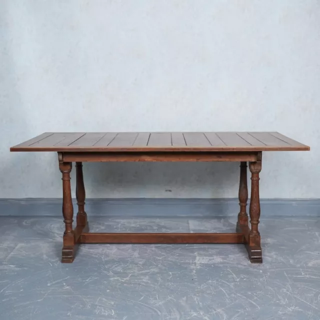 Antique Oak Refectory Dining Table Country