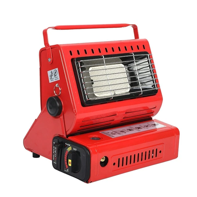 2in1 Tragbare Gasheizung Camping Butan Gas Kocher Keramik 1.3KW Dual-Zweck Herd