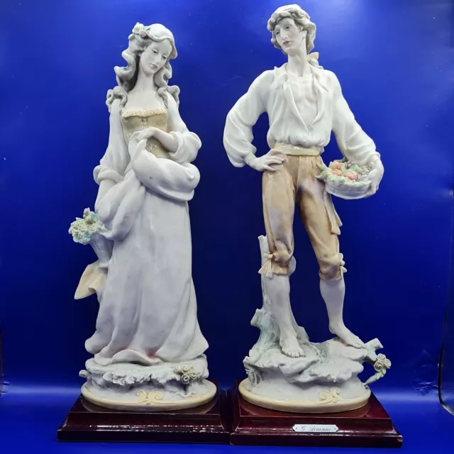 Schöne 12,5" G Armani Herren & Frau Figuren Florenz 1983