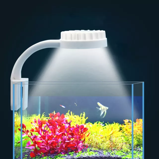 Small Aquarium Fish Led Coral Usb Charging High Brightness Clip Mini La~C2