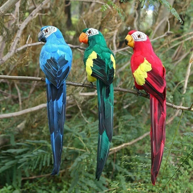 Figurines Colombes - Artificiel - Pigeon - Mousse - Décoration Jardin