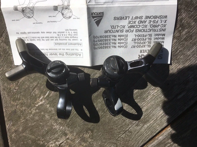 Suntour XC Pro SL-XP20 Wishbone, Daumenshifter, 3/7-fach, abschaltbar top retro