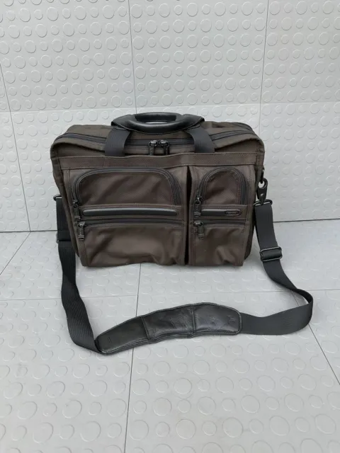 Tumi Alpha 3 Ballistic Nylon Expandable Organizer Laptop Bag Briefcase 15"