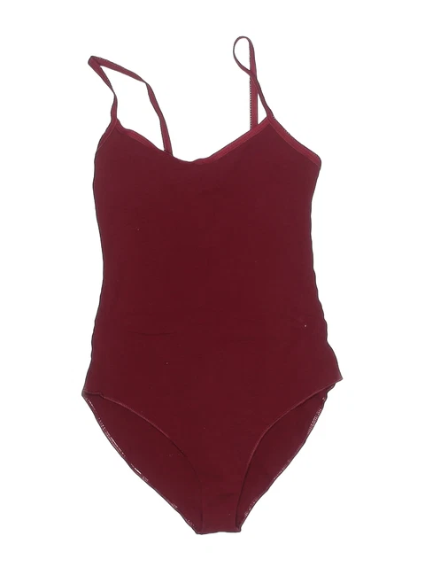 American Apparel Women Red Bodysuit S
