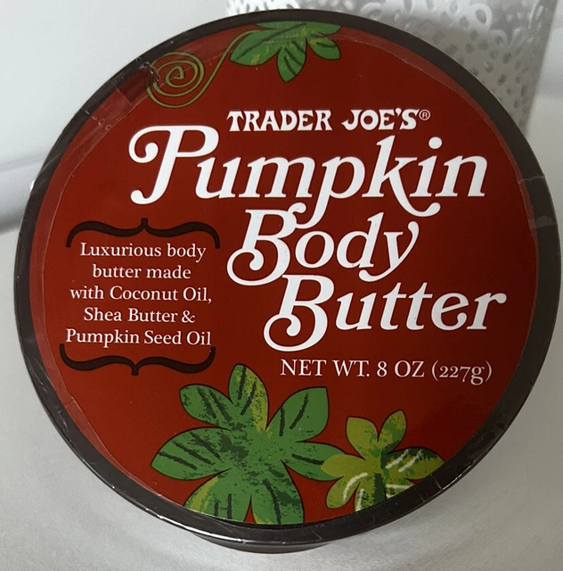TRADER JOES PUMPKIN Body Butter, w/Coconut Oil And Shea Butter Lotion