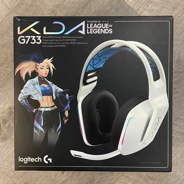 LOGITECH G733 K/DA Wireless Gaming Headset KDA for PC Mac & PS White