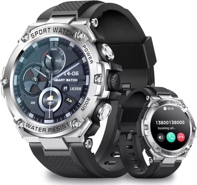 Smartwatch Uomo Orologio, 1.5" Militari Smart Watch Chiamata e whatsapp, 120+...