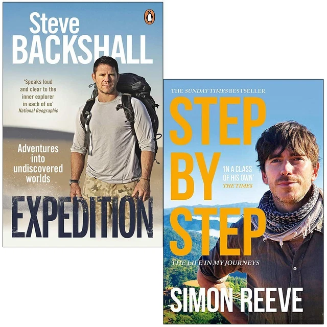 EXPÉDITION STEVE BACKSHALL, étape par étape Simon Reeve ensemble de 2 ...