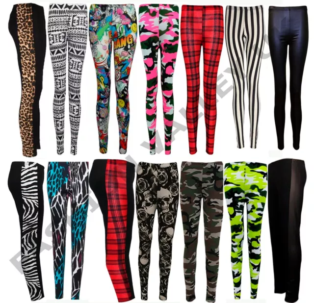 Leggings Printed Jeggings Full Length Ladies Women Stretchy Pants Skinny Trouser