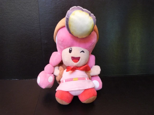 SUPER MARIO PLUSH Captain Toad & Toadette backpack headlamp Treasure ...