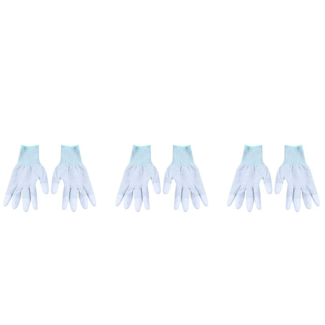 3 x guanto da lavoro elettronico Static Skid ESD da lavoro elettronico PC riparazione computer dimensioni: O8U9
