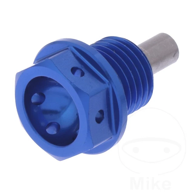 OIL DRAIN PLUG M14X1.50mm Alu Rac Blue For Yamaha YZFR1 1000 2SG1 2014