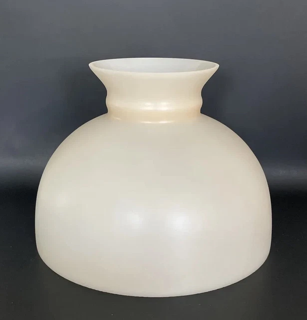 Vintage GWTW 10" Fitter Sandstone Kerosene Oil Or Electric Glass Dome Lamp Shade