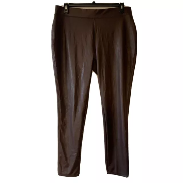 Ashley stewart on sale faux leather leggings