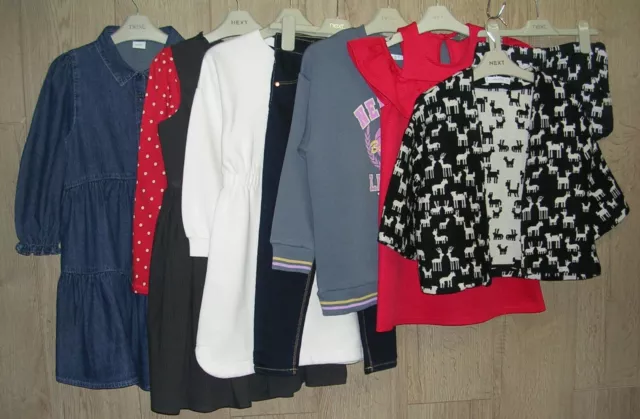 Abiti Jumpers Jeans Next Mango Primark ecc. Ragazze Rosso Età 7-8 128 cm