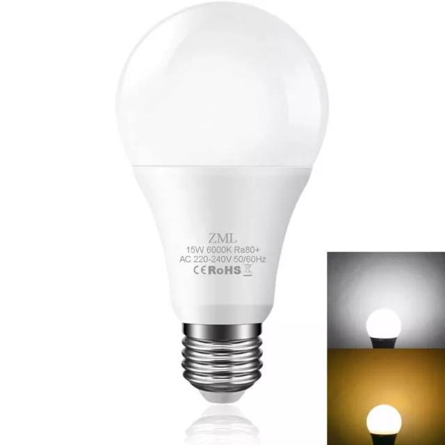 25W E27 LED Leuchtmittel  3W 5W 10W 15W  Schraube Licht Glühbirne Lampe 230V A65