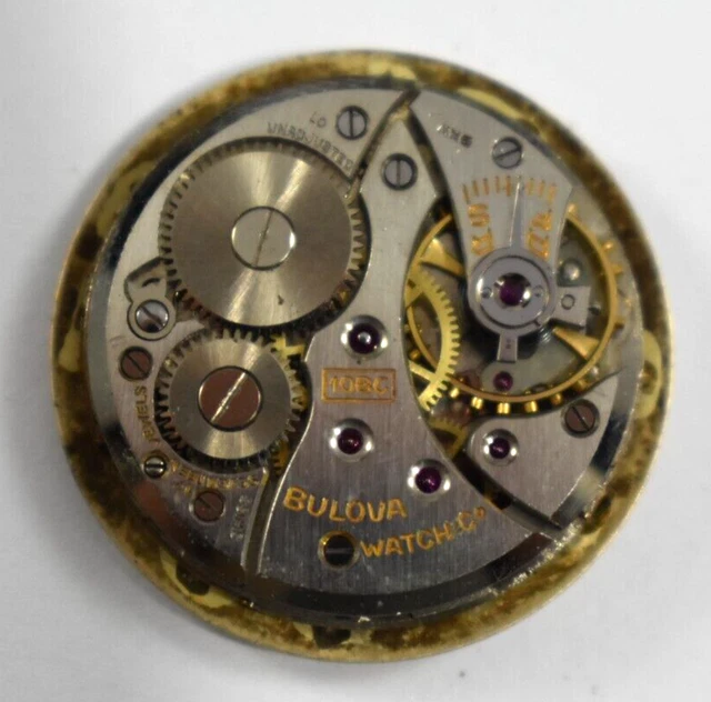 VINTAGE BULOVA MANUAL Wind 17J 10BC Wrist Watch Movement lot.t 26.99