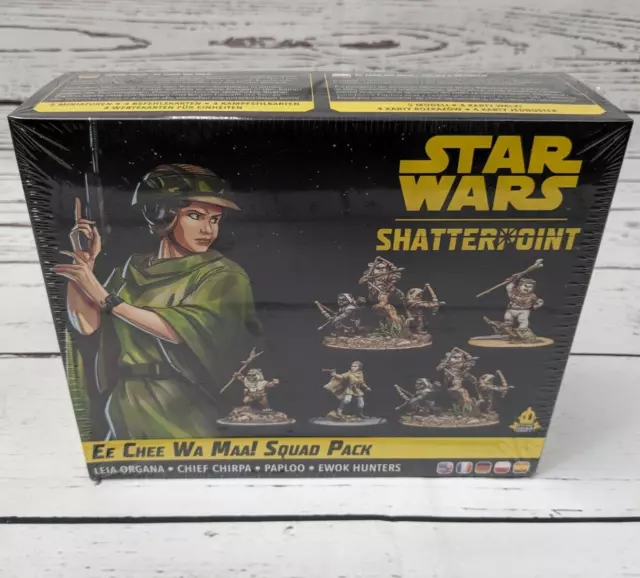 Star Wars Shatterpoint Ee Chee Wa Maa! Squad Pack Ewoks Leia NIS Miniatures