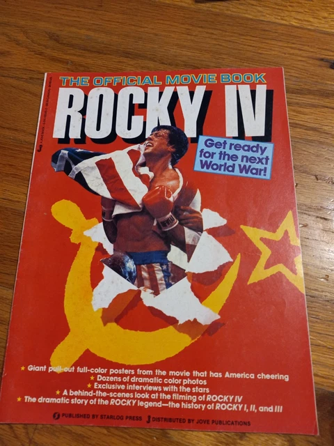 ROCKY IV THE Official Movie Book Magazine SylvesterStallone POSTERS NOT rocky-iv-the-official-movie-book-magazine-sylvesterstallone-posters-not