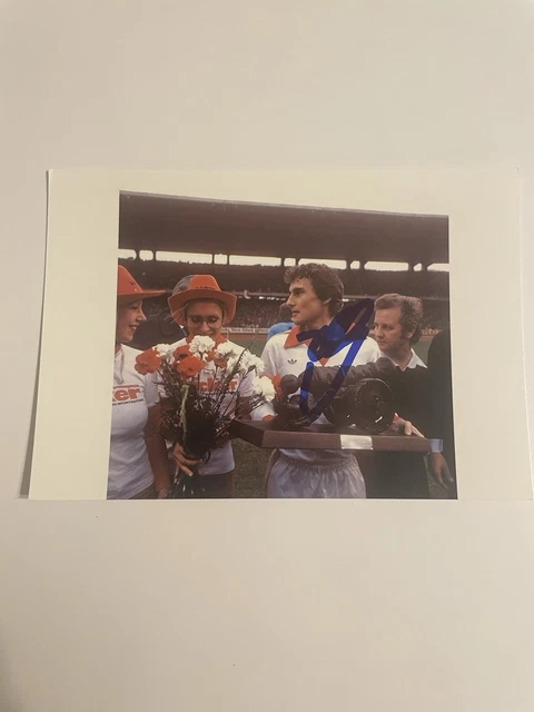 Autogrammkarte Dieter Hoeneß VfB Stuttgart 1990-91 - Original Signiert