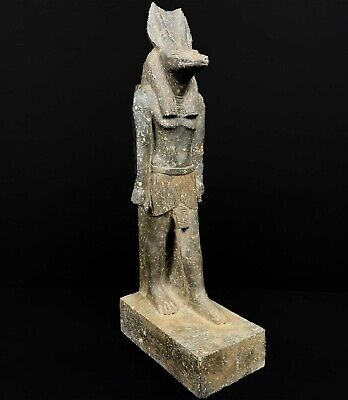 Beautiful Statue of Anubis Jackal God of Afterlife Majestically
