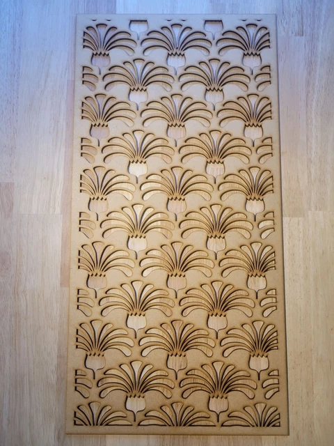 Panel de gabinete radiador de pantalla decorativa de cardo floral 2 pies x 4 pies 3 mm 6 mm 0027