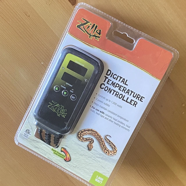 ZILLA DIGITAL TEMPERATURE controller Terrarium Thermostat Snake Turtle
