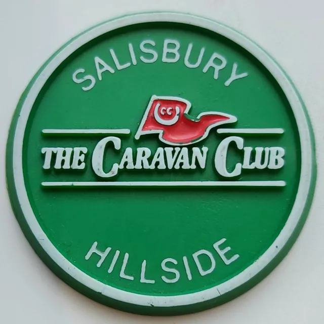 Caravan Club site badge / plaque  Salisbury, Hillside. Collectable Badges, Rare.