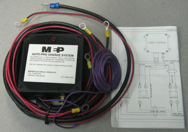 New MEP Trolling Troll Phase Battery Charger 12V 24V